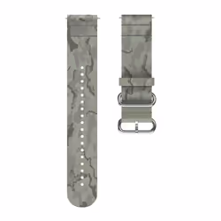 Polar BRACELET TISSU, Bracelet de montre, Elastane, Polyester, Polyéthylène téréphthalate (PET), Argent, 22 mm