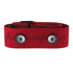 Polar Pro Strap sangle Cardiofréquencemètre Silicone, Textile Rouge