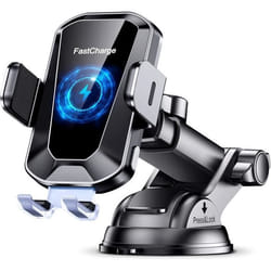Chargeur Induction Voiture - GENERIC - EOIWUY - Charge Rapide 15W - Alignement Automatique - Ventouse TPU