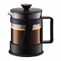 Bodum Crema, 0,5 L, Noir, Transparent, 4 tasses, Verre, Plastique, Verre, 147 mm