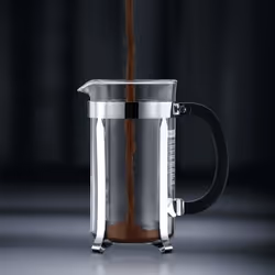 Bodum Chambord Noir, Chrome, Transparent
