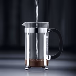 Bodum Chambord Noir, Chrome, Transparent