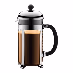 Bodum Chambord, Noir, Chrome, Transparent, 8 tasses, 963,9 g