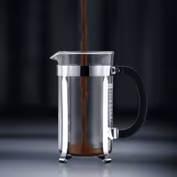 Bodum Chambord Noir, Chrome, Transparent