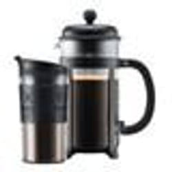 Cafetière à piston - BODUM - JAVA SET - 8 tasses 1.0 l + mug isotherme plastique 0.35 l