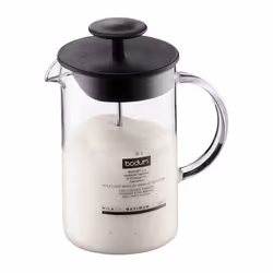 Bodum 1446-01 mousseur à lait Noir, Transparent