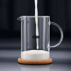 Bodum 1446-01 mousseur à lait Noir, Transparent