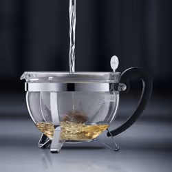 Bodum 1921-16-6 appareil à thé 1,5 L Noir, Argent, Transparent