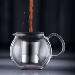 Bodum Assam appareil à thé 1,5 L Chrome, Transparent