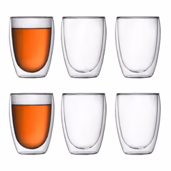 Bodum Pavina Set, Régler, 0,35 L, Transparent, Verre, 6 personne(s), 6 pièce(s)