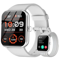 Montre connectée Femme homme Appel Bluetooth 185 LCD Fonction Féminine Tracker dactivité Fréquence Cardiaque