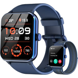 Blackview Montre intelligente Appel Bluetooth Avec 185 LCD Haute Définition Tracker dactivité Fréquence Cardiaque 100 Modes