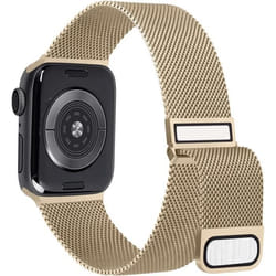Bracelet Métal - GENERIC - Compatible Apple Watch - Acier Inoxydable - 2 Tailles Ajustables - Plusieurs Couleurs
