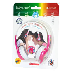 BuddyPhones Discover Kids Rose, Blanc