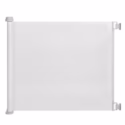 COSTWAY Barrière de Sécurité Extensible Enfant à 140CM Porte Rotative à 180° en Métal Système de Verrouillage à une Main Blan ...