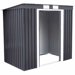COSTWAY Abri de Jardin 276㎡ en Acier Galvanisé - 2 Portes Coulissantes - Kit de Fondation Inclus 213 x 130 x 173 CM Cabane Gr ...