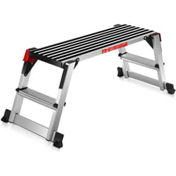 Costway - Escabeau Plateforme Pliant Capacité 150KG en Aluminium Antidérapant 96 x 30 x 50CM pour Maison,Bureau, Atelier et Garage