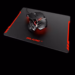 Mad Catz GLIDE 4 Tapis de souris de jeu Noir, Rouge