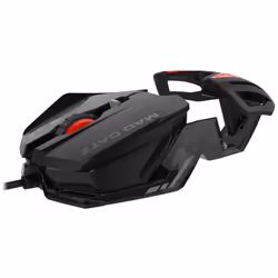 Mad Catz MCB4373800A3/06/1, Ambidextre, Optique, USB Type-A, 1600 DPI, Noir, Rouge