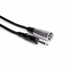 Hosa Technology STX-110M, 6,35 mm TRS, Mâle, XLR (3-pin), Mâle, 3 m, Noir