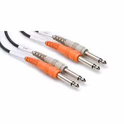 Hosa Technology CPP201, 2 x 6,35 mm, Mâle, 2 x 6,35 mm TS, Mâle, 1 m, Multicolore