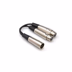 Hosa Technology YXF-119, XLR (3-pin), Mâle, 2 x XLR (3-pin), Femelle, Noir