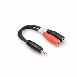 Hosa Technology YMM-261, 3,5mm, Mâle, 2 x 3.5mm, Femelle, Noir, Rouge