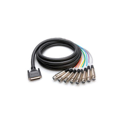 Hosa Technology DTF-803 câble audio 3 m 8 x XLR (3-pin) Noir, Multicolore