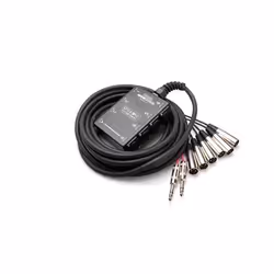 Hosa Technology SH-6X2-20, XLR, Noir, 6,09 m