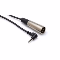 Hosa Technology XVM-115M, 3,5mm, Mâle, XLR (3-pin), Mâle, 4,57 m, Noir