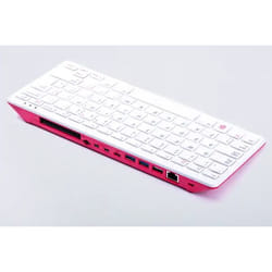 Raspberry Pi 400 BCM2711 4Go LPMini PC Rose, Blanc