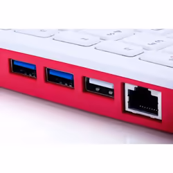Raspberry Pi 400 BCM2711 4Go LPMini PC Rose, Blanc