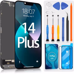 ARSSLY OLED Écran pour iPhone 14 Plus LCD Écran tactile Assemblée avec Réparation KitNoir6.7