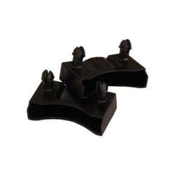 Ebac Literie - Lot de 2 embouts noir pour lattes 48 x 8 mm