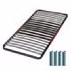 Sommier à lattes + pieds 90x190 C34 - 20 lattes bois - Fabrication française