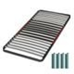Sommier à lattes + pieds 90x190 C34 - 20 lattes bois - Fabrication française