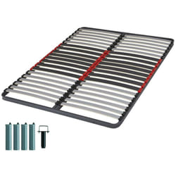 Ebac Literie - Sommier à lattes + pieds 140x190 C34 - 40 lattes bois - Fabrication française