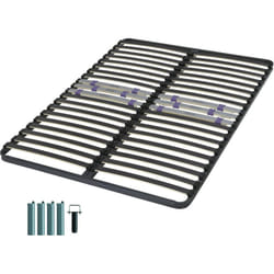 Sommier à lattes + pieds 140x190 C223 - 40 lattes bois - Fabrication française