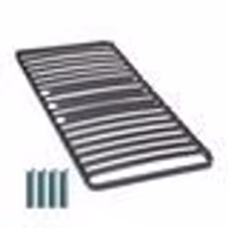 Sommier à lattes + pieds 90x190 C416 - 15 lattes bois - Fabrication française