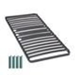 Sommier à lattes + pieds 90x190 C416 - 15 lattes bois - Fabrication française