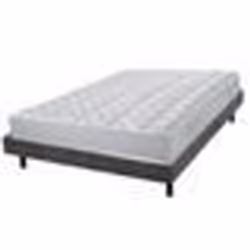 Matelas + sommier 140x190 Mousse - Maryland - Soutien ferme - Sommier démonté - Béton