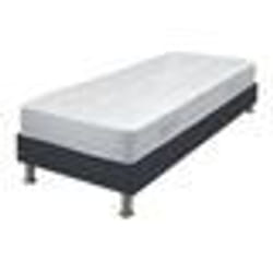 Matelas + sommier tapissier 80x190 Mousse - Melior - Soutien ferme - Gris