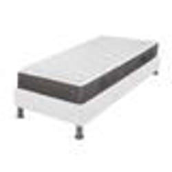 Matelas + sommier tapissier 90x190 Ressorts - Rubis - Soutien très ferme - Blanc