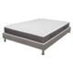 Matelas et sommier 120x190 Ressorts - Rubis - Soutien très ferme - Simili taupe