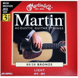 Martin & Co. M140PK3 corde d'instrument de musique Acoustique 18 pièce(s) Acier bronzé Guitare