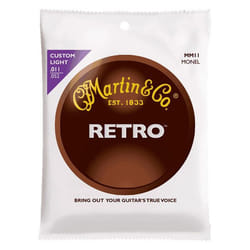 Martin Retro MM11 Custom Light 11-52 Cordes guitare folk acoustique