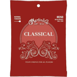 Martin M260 - Jeu de cordes Standard guitare classique à boule - Tension normale
