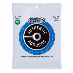Martin MA170 - Jeu de cordes Extra light 10-47 Guitare acoustique