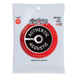 Martin MA140T - Jeu de cordes guitare acoustique - Authentic Treated - Light 12-54