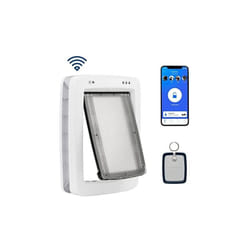 Porte connectée smartdoor, chien & chat, entrée/sortie sélectives, porte activée par application sur smartphone, horaire - Petsafe